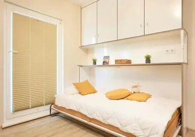Ein Bett oder Betten in einem Zimmer der Unterkunft Haus Pamir - Fewo 27