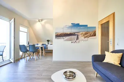 Ein Sitzbereich in der Unterkunft Haus Pamir - Fewo 28