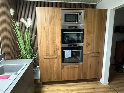 Küche/Küchenzeile in der Unterkunft Ferienhaus Wiesenstrasse