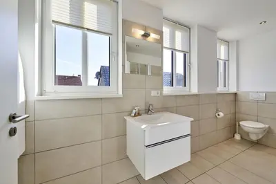 Ein Badezimmer in der Unterkunft Haus Scharhörn-Riff - Fewo 19