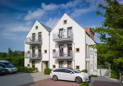 Das Gebäude in dem sich die Ferienwohnung befindet