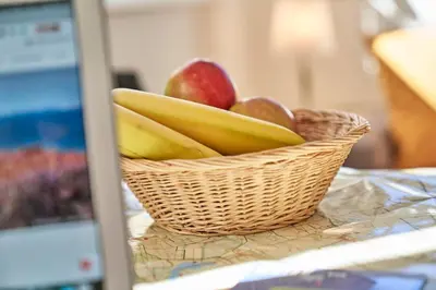 Essen in der Ferienwohnung oder in der Nähe
