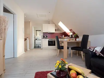 Küche/Küchenzeile in der Unterkunft Appartement Strandstraße 10, Büsum