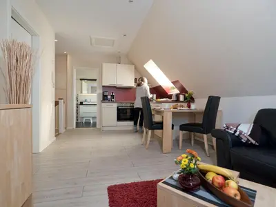 Küche/Küchenzeile in der Unterkunft Appartement Strandstraße 10, Büsum