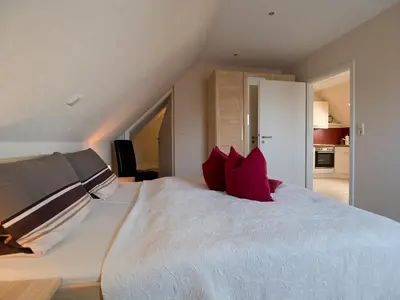 Ein Bett oder Betten in einem Zimmer der Unterkunft Appartement Strandstraße 10, Büsum