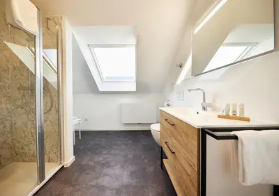 Ein Badezimmer in der Unterkunft Haus Seemuschel - Fewo 9