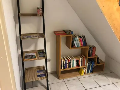 Die Bibliothek im Ferienhaus
