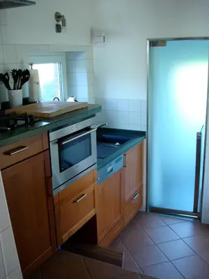 Küche/Küchenzeile in der Unterkunft Wasserturm Cuxhaven