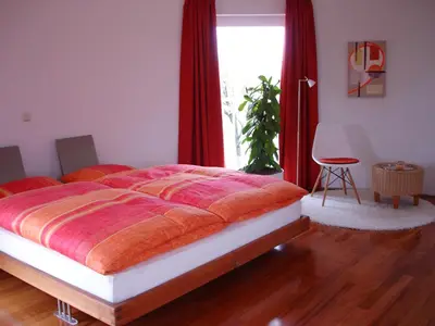 Ein Bett oder Betten in einem Zimmer der Unterkunft Wasserturm Cuxhaven
