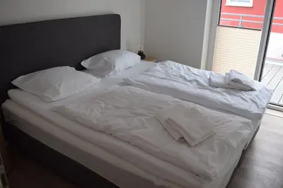 Ein Bett oder Betten in einem Zimmer der Unterkunft Apart Seegras