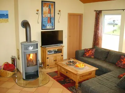 TV/Unterhaltungsangebot in der Unterkunft Ferienhaus Seeblick