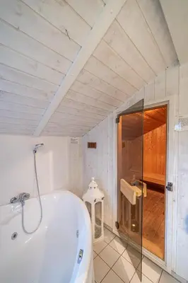 Ein Badezimmer in der Unterkunft Ferienhaus Wyk auf Föhr
