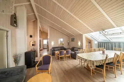 Ein Sitzbereich in der Unterkunft Ferienhaus Wellnessoase