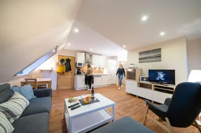 TV/Unterhaltungsangebot in der Unterkunft Ferienwohnung Kiebitz IV