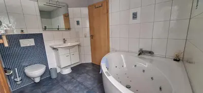 Ein Badezimmer in der Unterkunft Ferienhaus Strandmuschel