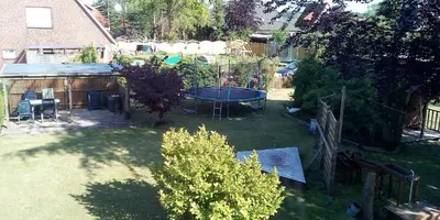 Ein Garten an der Unterkunft Ferienwohnung Schwiemann, Obergeschoss