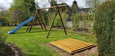Ein Kinderspielbereich in der Unterkunft Ferienhaus Sturmtaucher