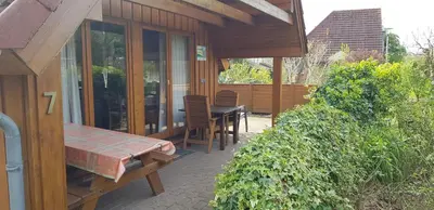 Ein Garten an der Unterkunft Ferienhaus Sturmtaucher