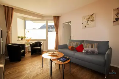 Ein Sitzbereich in der Unterkunft Haus Elisebeth Whg. 3