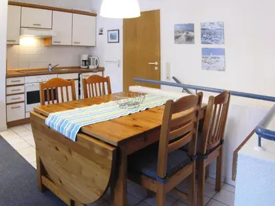 Küche/Küchenzeile in der Unterkunft Ferienwohnung in Cuxhaven-Duhnen