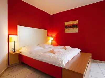 Ein Bett oder Betten in einem Zimmer der Unterkunft Apartment in Cuxhaven with community pool