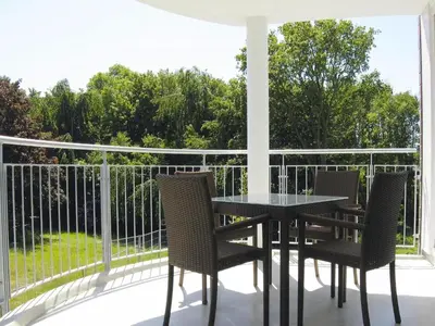 Ein Balkon oder eine Terrasse in der Unterkunft Appartement in Cuxhaven