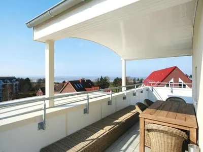Ein Balkon oder eine Terrasse in der Unterkunft Appartement in Cuxhaven