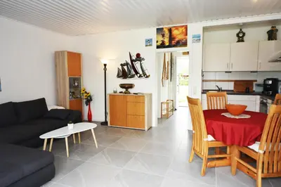 Küche/Küchenzeile in der Unterkunft Deichoase Strandhaus