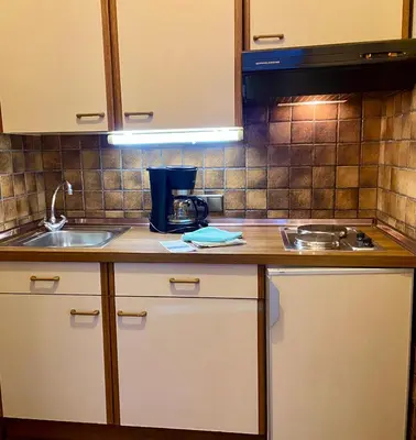 Küche/Küchenzeile in der Unterkunft Haus Dwarslöper, Ferienwohnung 2