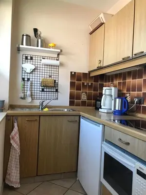 Küche/Küchenzeile in der Unterkunft Am grooten Steen 1, Ferienwohnung 12