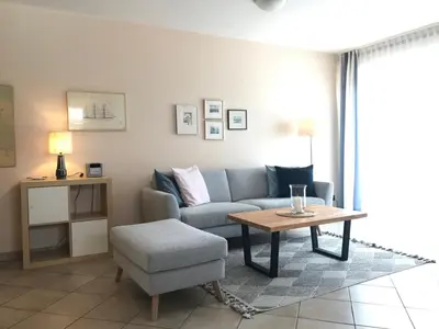 Ein Sitzbereich in der Unterkunft Am grooten Steen 1, Ferienwohnung 12