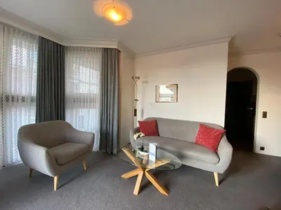 Ein Sitzbereich in der Unterkunft Haus Dwarslöper, Ferienwohnung 4