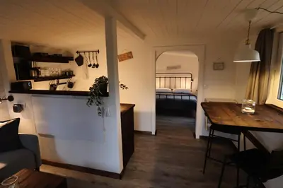 Ein Bett oder Betten in einem Zimmer der Unterkunft Rauszeit-Balje