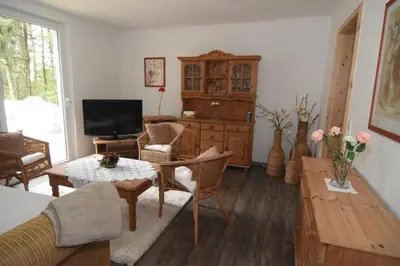 TV/Unterhaltungsangebot in der Unterkunft Ferienhaus kleine Villa