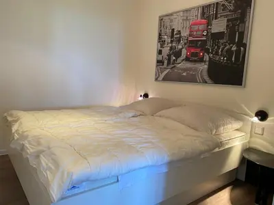 Ein Bett oder Betten in einem Zimmer der Unterkunft Robbenplate, Whng. 8