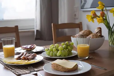 Essen in der Ferienwohnung oder in der Nähe