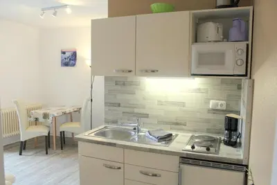 Küche/Küchenzeile in der Unterkunft Appartment Vermietung Lütje