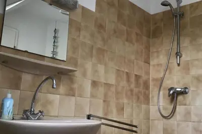 Ein Badezimmer in der Unterkunft Ferienwohnung Seestern
