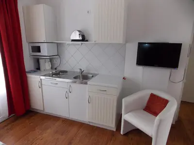 Küche/Küchenzeile in der Unterkunft Ferienanlage Duhnen Haus 19