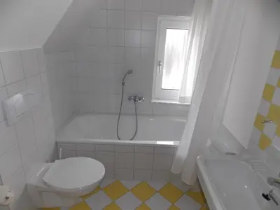 Ein Badezimmer in der Unterkunft Ferienanlage Duhnen Haus 19