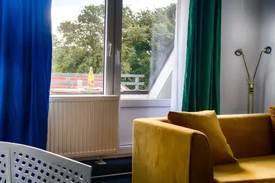 Ein Sitzbereich in der Unterkunft Ferienanlage Duhnen Haus 19