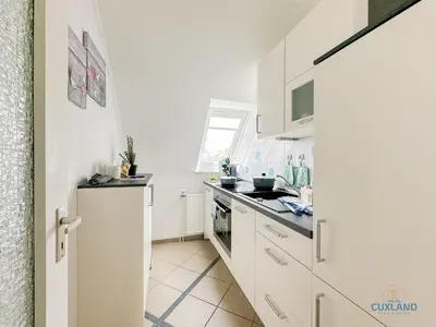 Küche/Küchenzeile in der Unterkunft Haus Nordheimstraße Wohnung 7