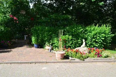 Ein Garten an der Unterkunft Pension Appelt