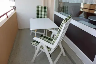 Ein Sitzbereich in der Unterkunft Baltic 22