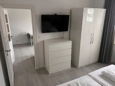 Ein Bett oder Betten in einem Zimmer der Unterkunft Nordsee 04