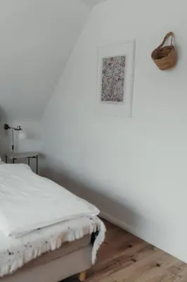 Ein Bett oder Betten in einem Zimmer der Unterkunft Nordsee 07
