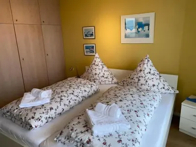 Ein Bett oder Betten in einem Zimmer der Unterkunft Seehütte 04
