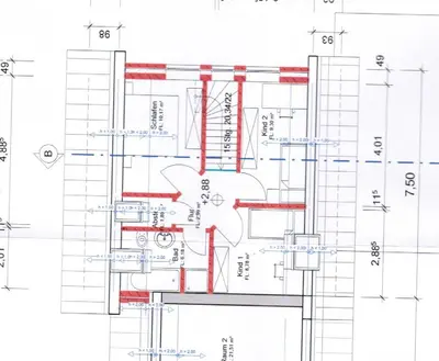 Grundriss der Unterkunft Ferienwohnung Kremer