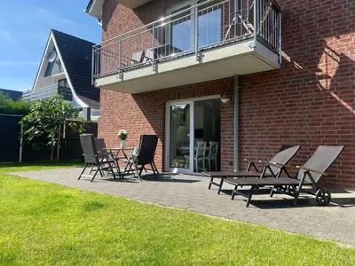 Ein Garten an der Unterkunft Cuxhavener Straße 5/1