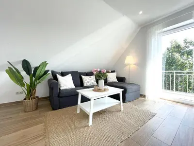 Ein Sitzbereich in der Unterkunft Cuxhavener Straße 5/5